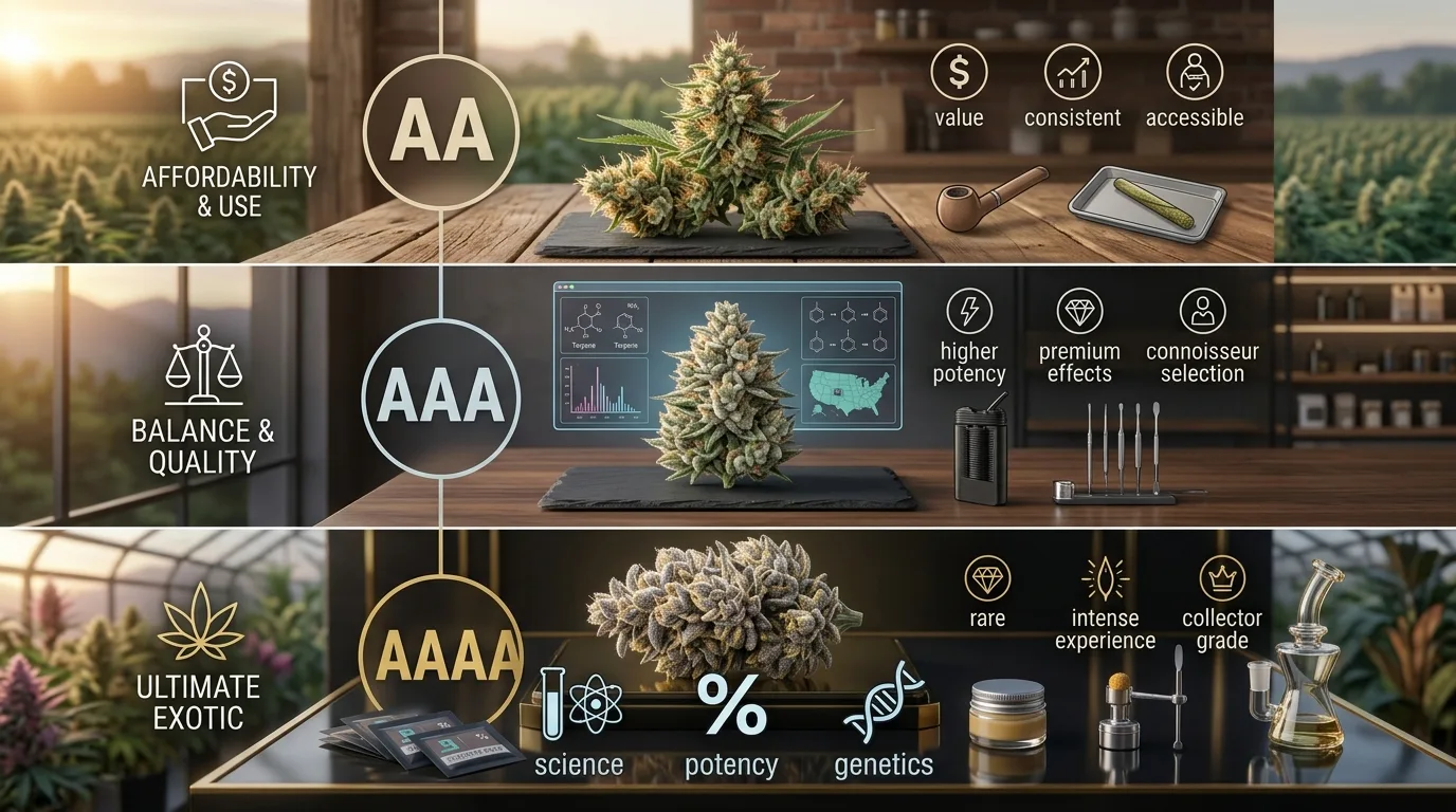 AA vs AAA vs AAAA Weed: Which Grade to Buy