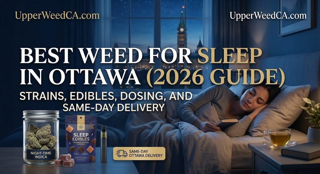 Best Weed for Sleep in Ottawa (2026 Guide) — Strains, Edibles, Dosing, and Same-Day Delivery