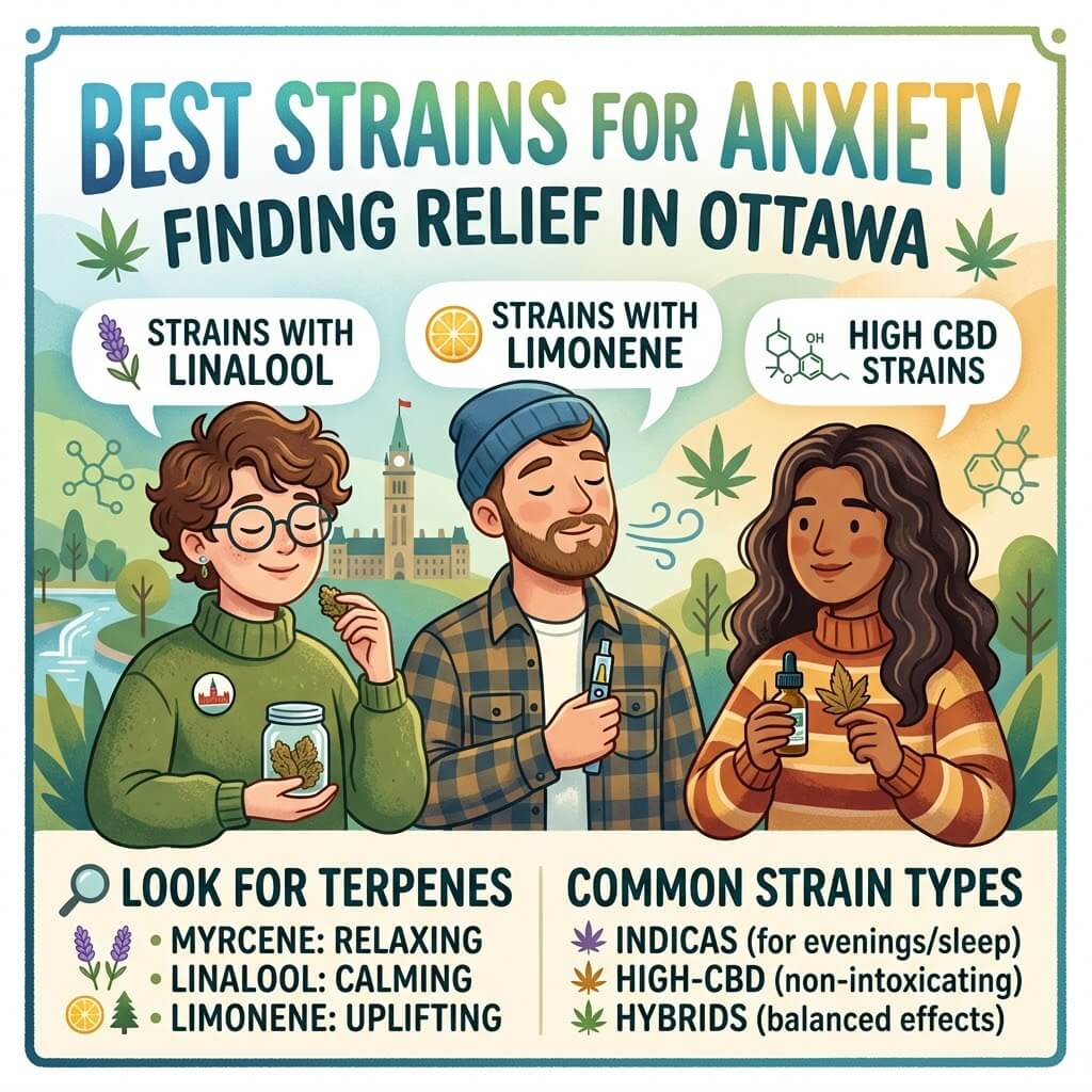 Best Strains for Anxiety in Ottawa | Uper Weed