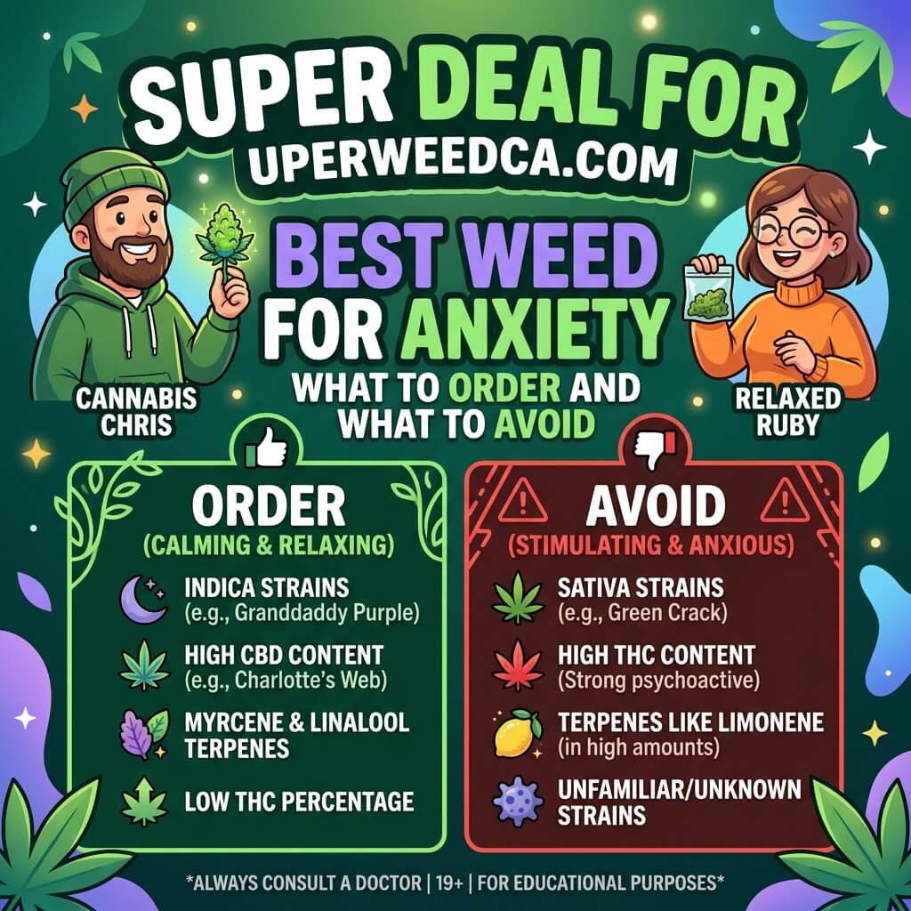 Best Weed for Anxiety — What to Order and What to Avoid