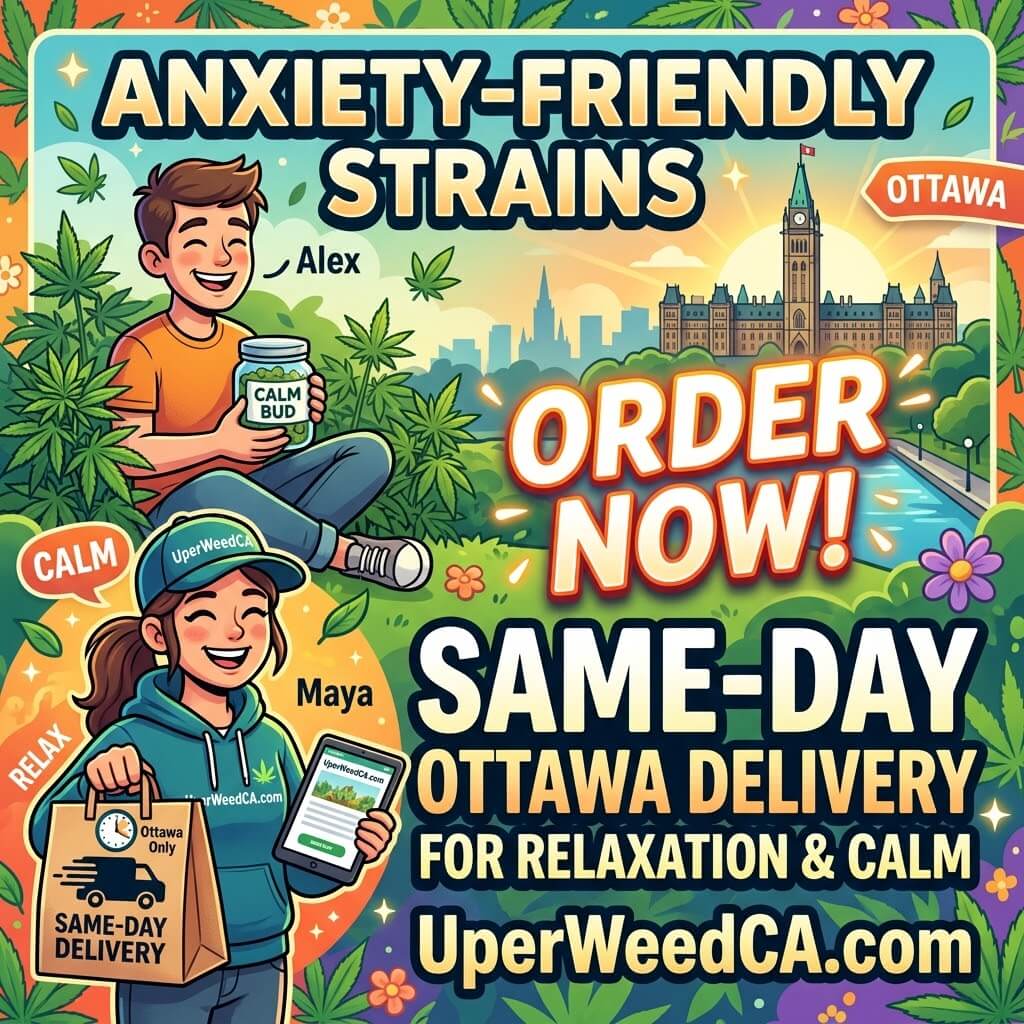 Order Anxiety-Friendly Strains — Same-Day Ottawa Delivery | Uper Weed