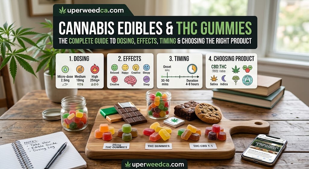 Cannabis Edibles and THC Gummies — The Complete Guide to Dosing, Effects, Timing and Choosing the Right Product