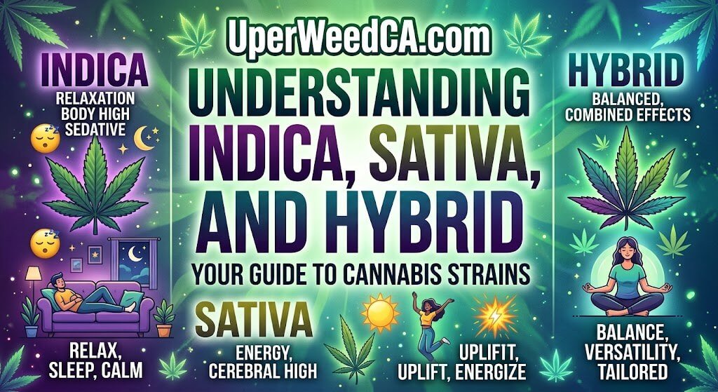 Understanding Indica, Sativa, and Hybrid | Uper Weed