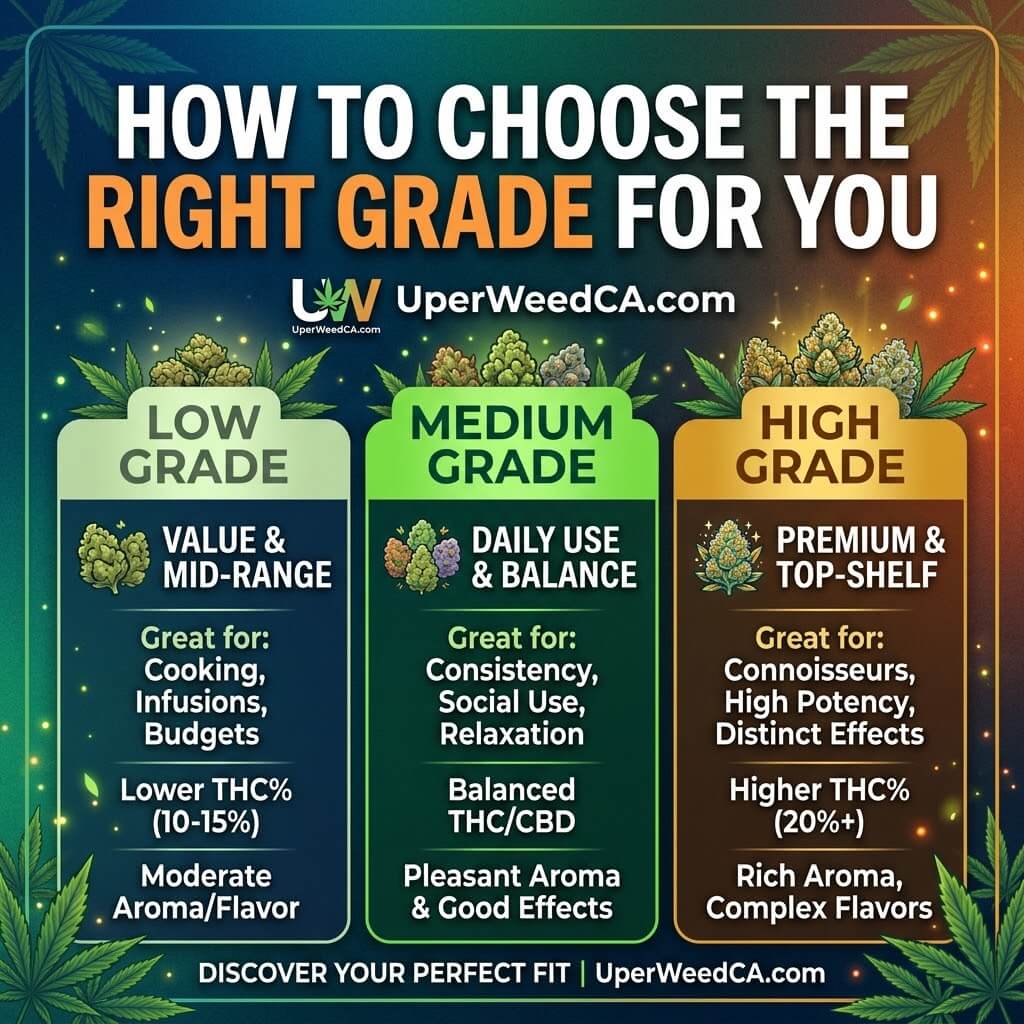 How to Choose the Right Grade for You | Uper Weed