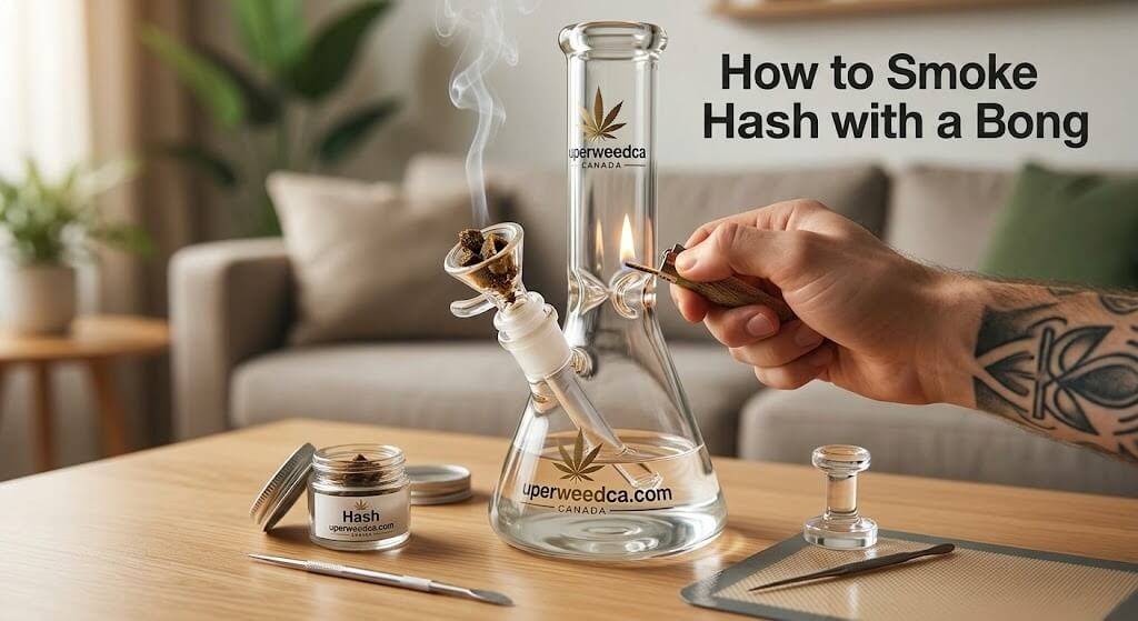 How to Smoke Hash With a Bong step by step