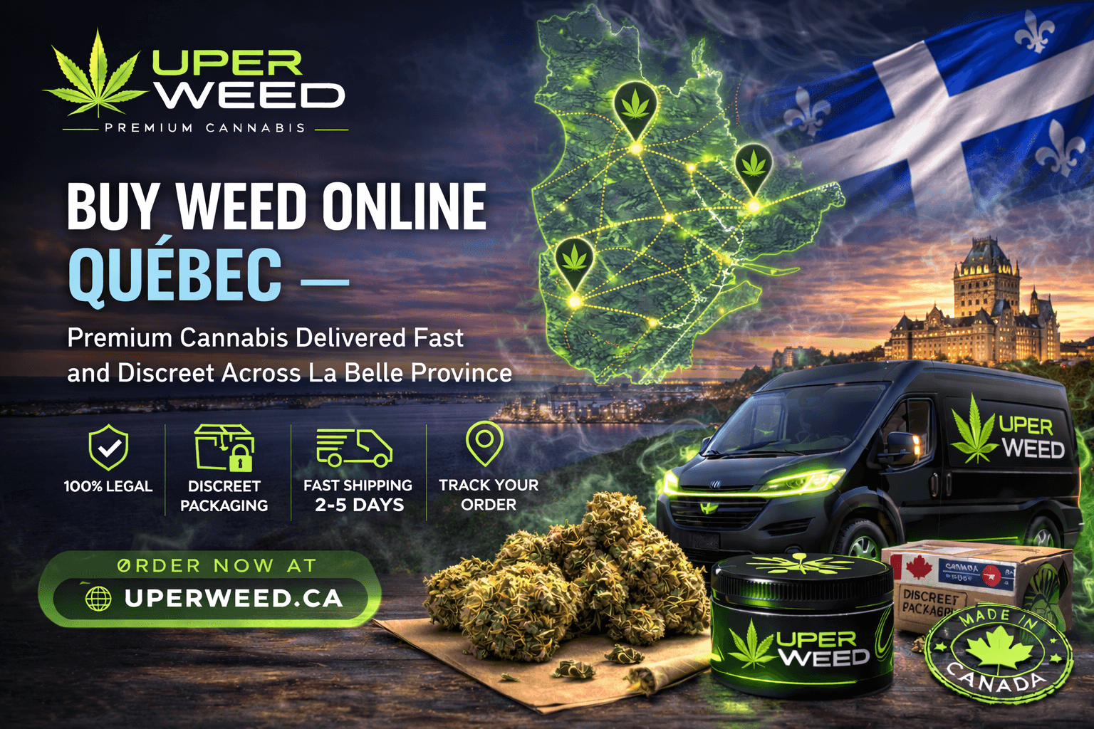 Buy Weed Online Quebec — Premium Cannabis Delivered Fast and Discreet Across Canada
