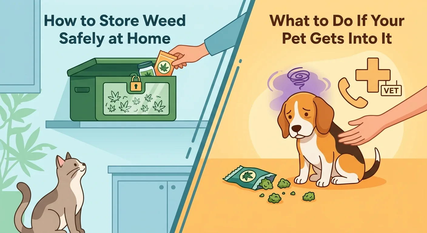 Cannabis and Pet Safety: How to Store Weed Safely at Home and What to Do If Your Pet Gets Into It
