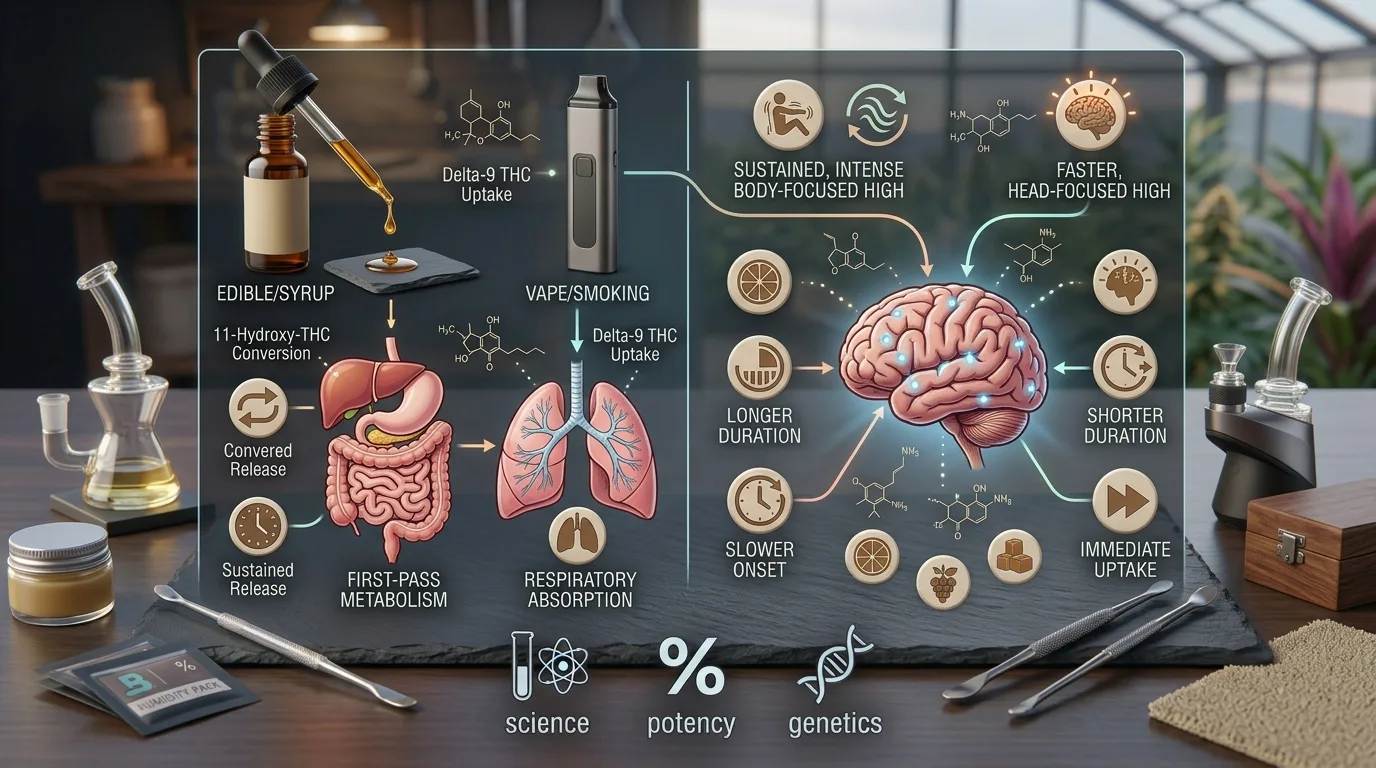 Why Edible Highs Feel So Different from Smoking: The Science Behind Cannabis Metabolism