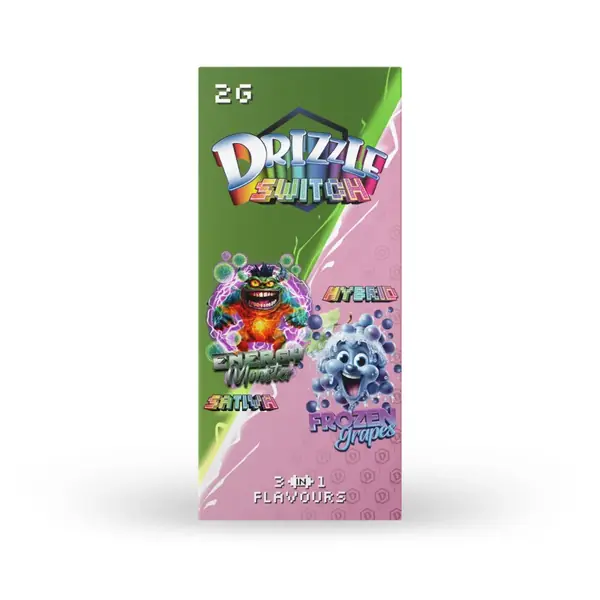 Drizzle 2g Switch Vape 3-in-1 (Energy Monster & Frozen Grapes)