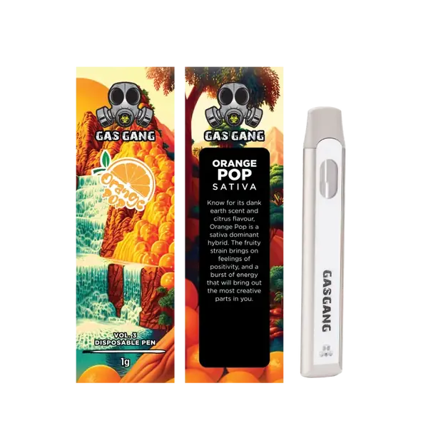 Orange POP Gas Gang 1g THC Vape