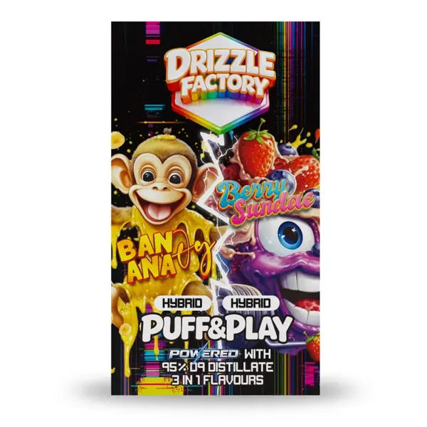 Drizzle Banana OG/Berry Sundae - Puff & Play 6g Vape