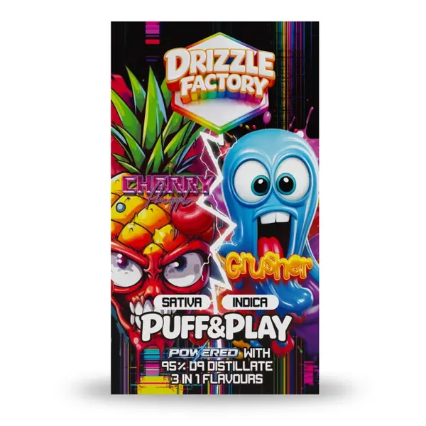 Drizzle Cherry Pineapple/Grusher - Puff & Play 6g Vape