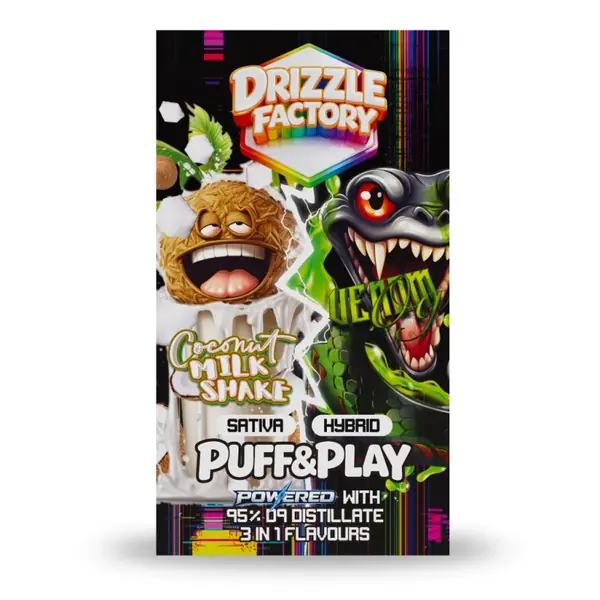 Drizzle Coconut Milkshake/Venom OG - Puff & Play 6g Vape