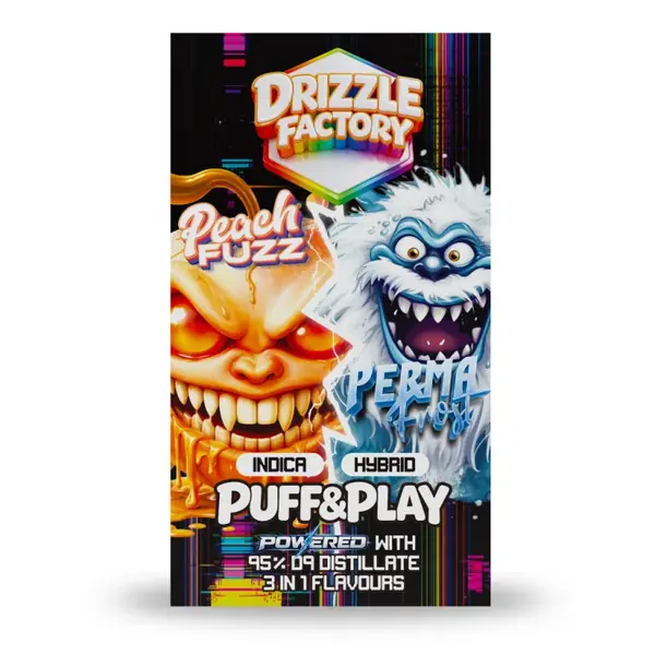 Drizzle Peach Fuzz/Perma Frost - Puff & Play 6g Vape