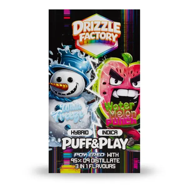 Drizzle White Freeze/Watermelon Punch - Puff & Play 6g Vape
