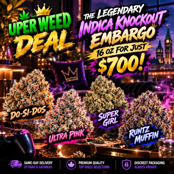 THE LEGENDARY INDICA KNOCKOUT EMBARGO - 16 Oz FOR JUST $700!