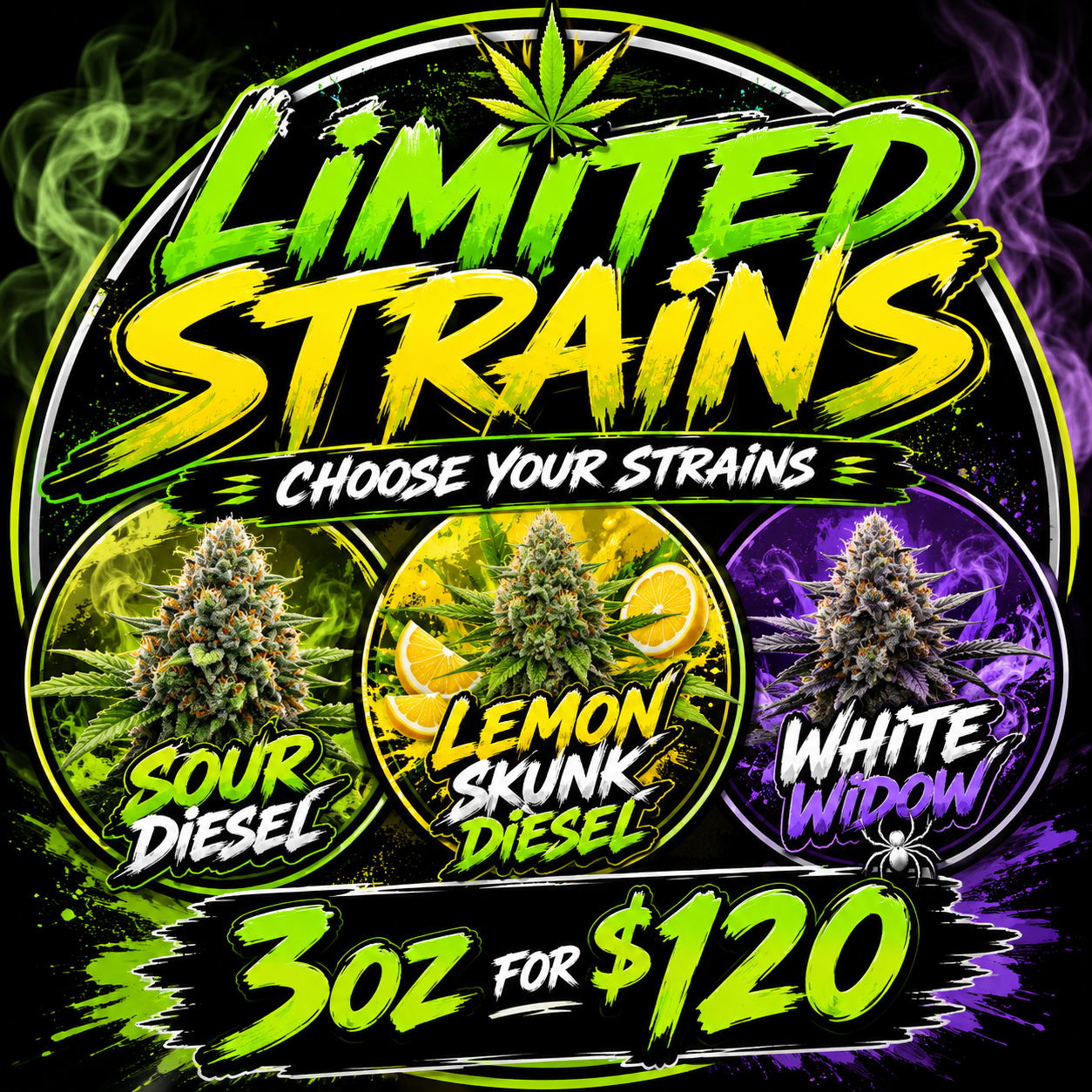 Triple OZ Madness — 3oz for $120