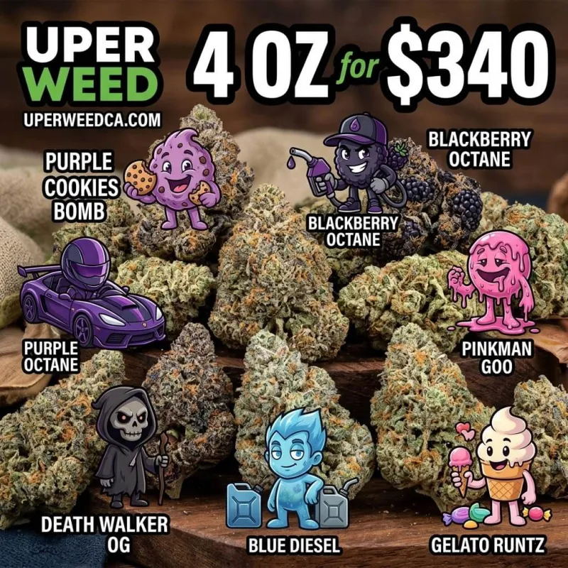4Oz for $340 Purple Power Bundle AAAA+ | 8 Elite Strains