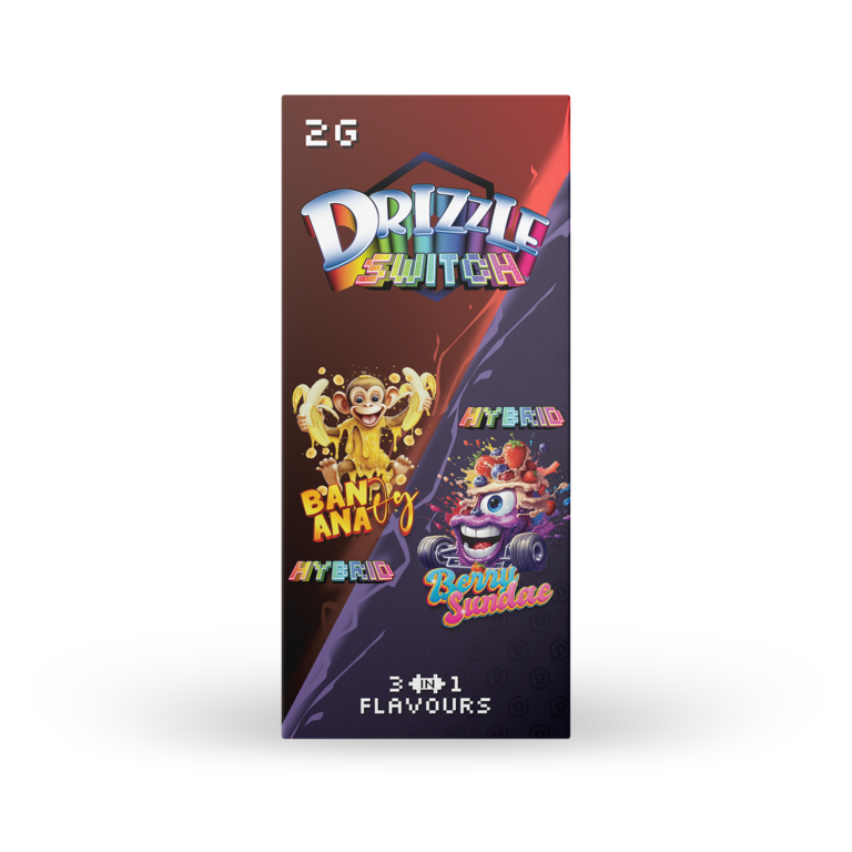 Drizzle Factory Switch (dual-flavour) Banana OG/Berry Sundae Hybrid 2G