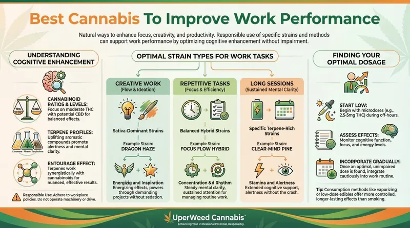 Infographic: Best Cannabis To Improve Work Performance