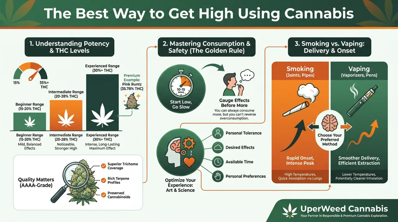 Infographic: The Best Way to Get High Using Cannabis