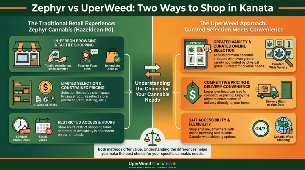 Infographic: Zephyr vs UperWeed: Two Ways to Shop in Kanata