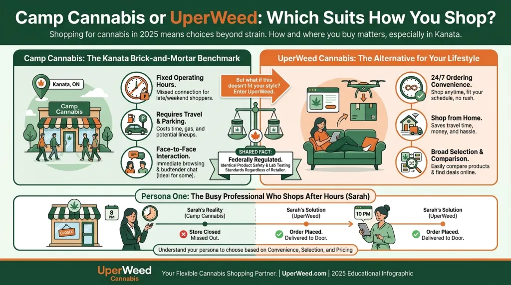 Infographic: Camp Cannabis or UperWeed: Which Suits How You Shop?