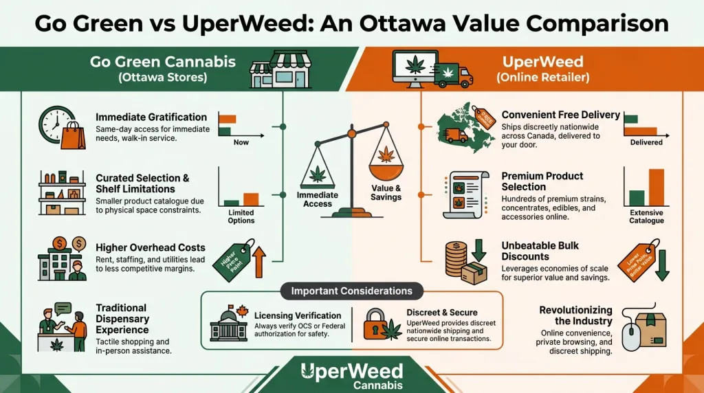 Infographic: Go Green vs UperWeed: An Ottawa Value Comparison