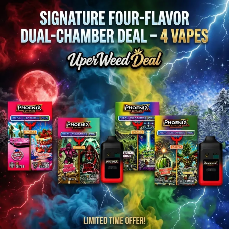 Signature Four-Flavor Dual-Chamber Deal – 4 Vapes
