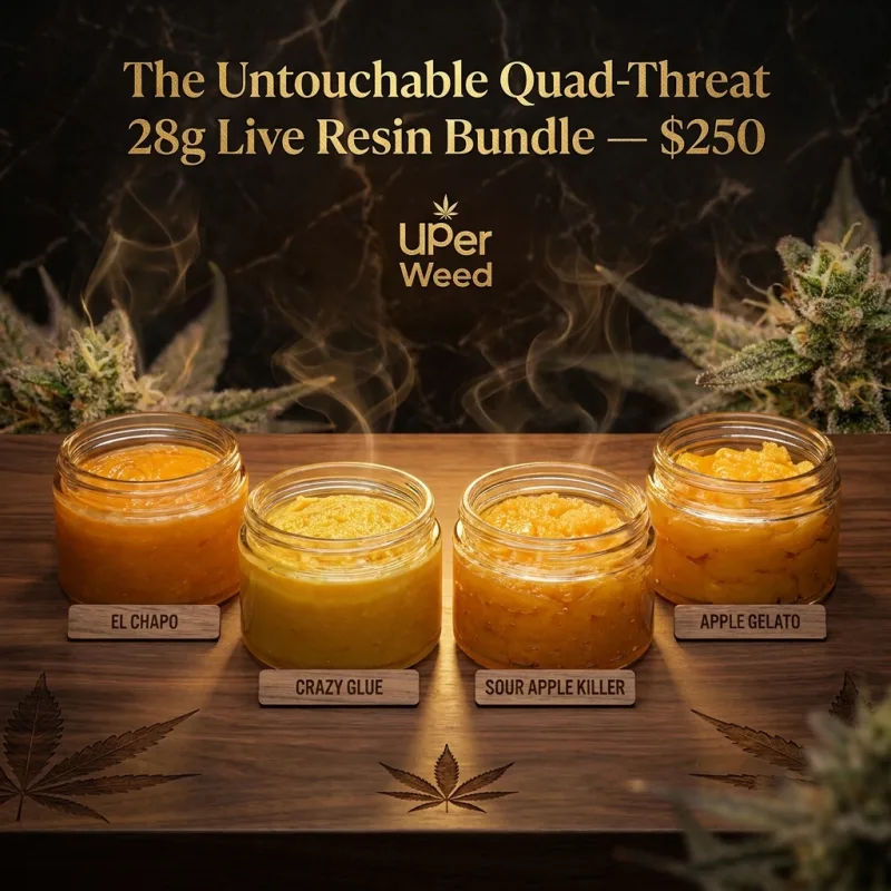The Untouchable Quad-Threat 28g Live Resin Bundle — $250 photo 2