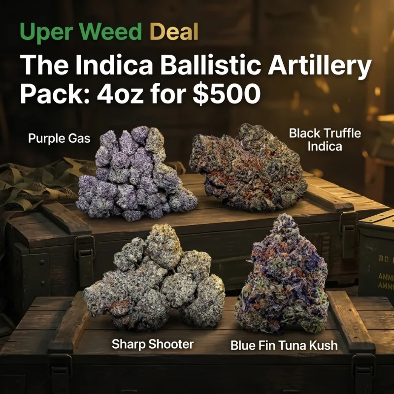 The Indica Ballistic Artillery Pack: 4oz for $500
