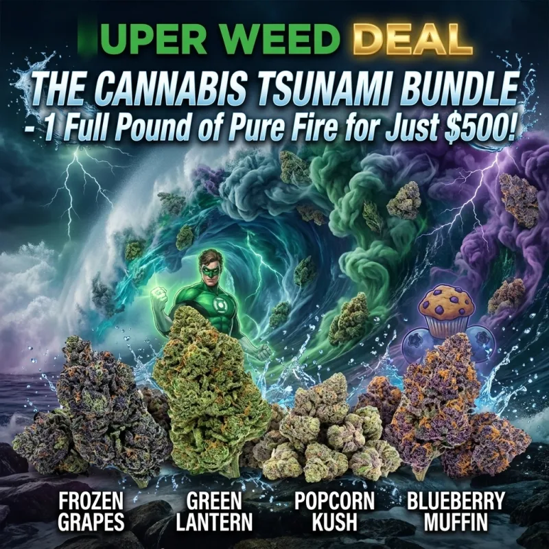 The Cannabis Tsunami Bundle Deal- 1 Full Pound of Pure Fire for Just $500!