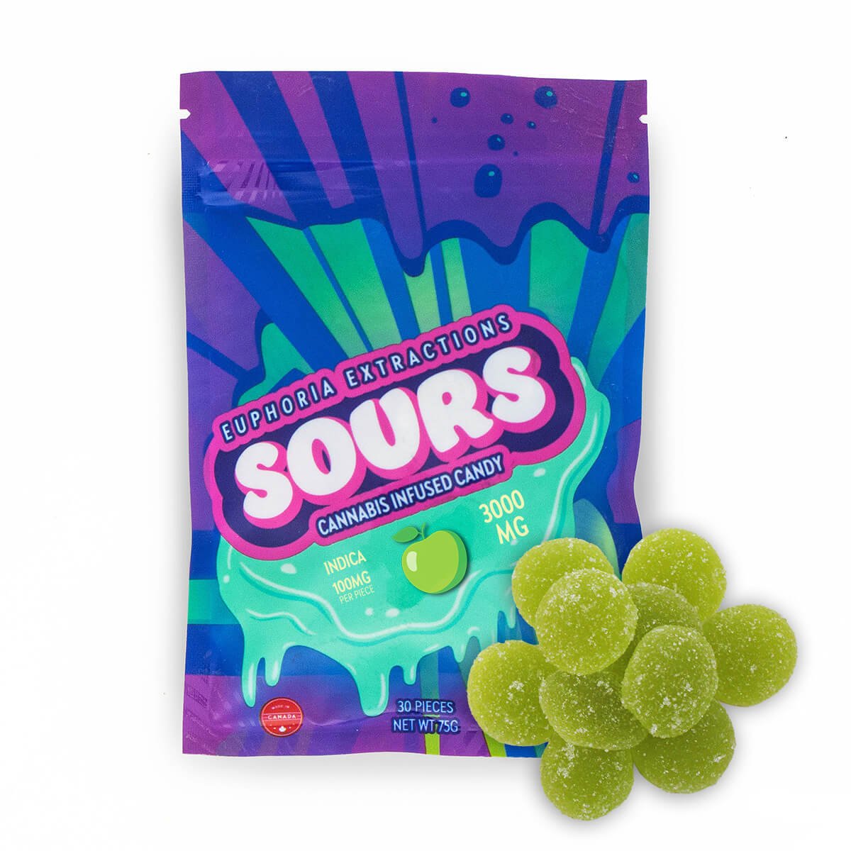 Euphoria Extractions Sours 3000mg THC photo 3