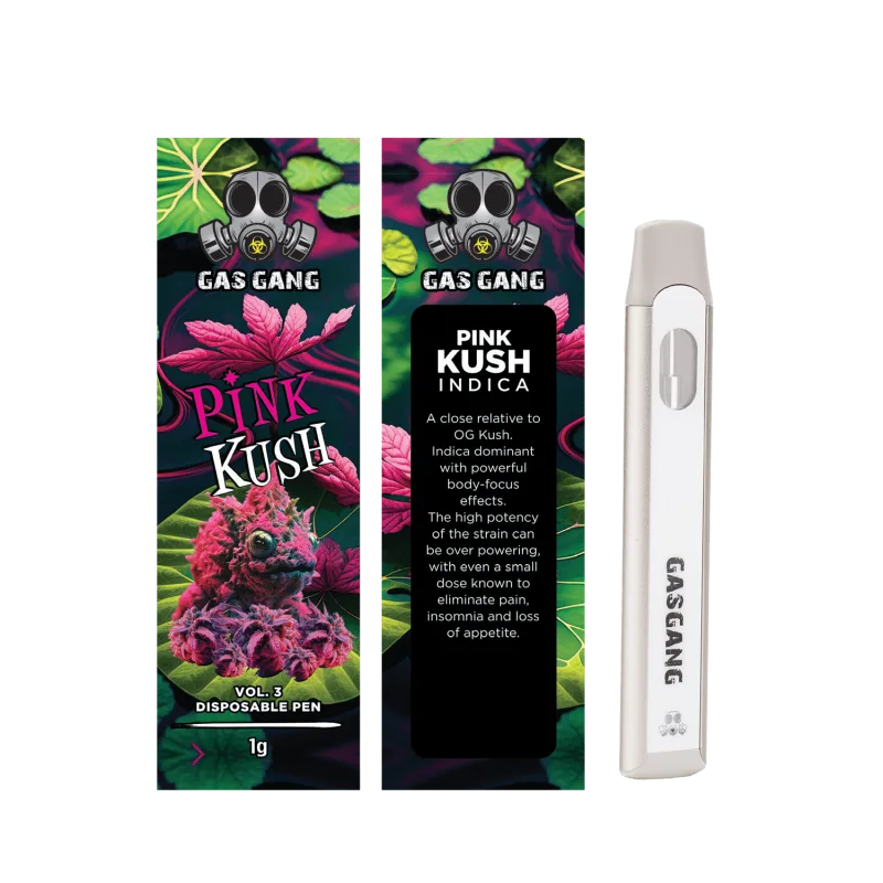 Pink Kush indica Gas Gang 1G Vape