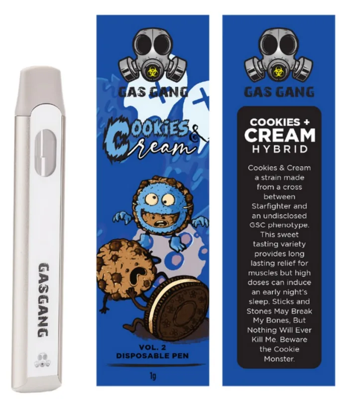 Cookies and Cream Hybrid Gas Gang 1G Vape photo 2