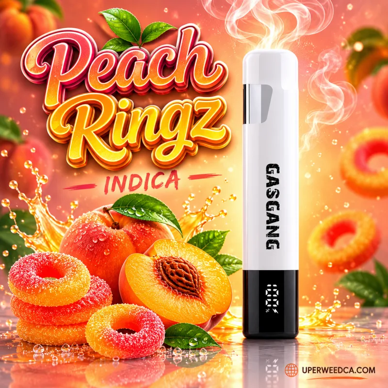 Peach Ringz Indica Gas Gang 1G Vape
