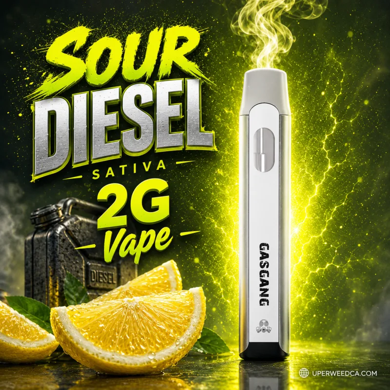 Sour Diesel Sativa Gas Gang 2G Vape