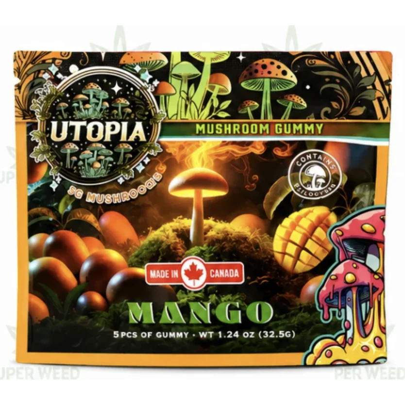 Utopia 5,000mg Mushroom Gummies Mango