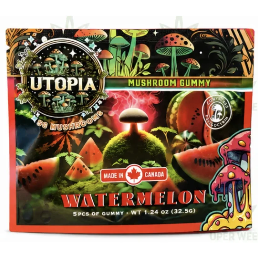 Utopia 5,000mg Mushroom Gummies - Watermelon