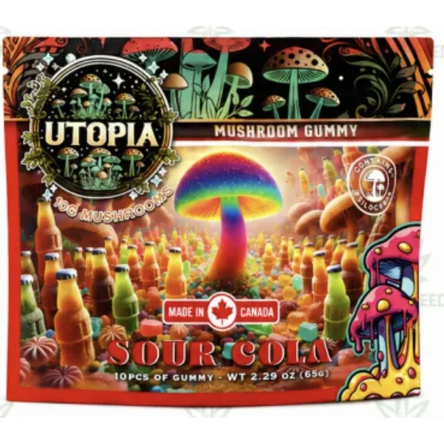 Utopia 10,000mg Mushroom Gummies - Sour Cola