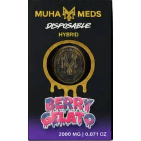 Muha Meds - 2000mg Vape Pen - Berry Gelato photo 2