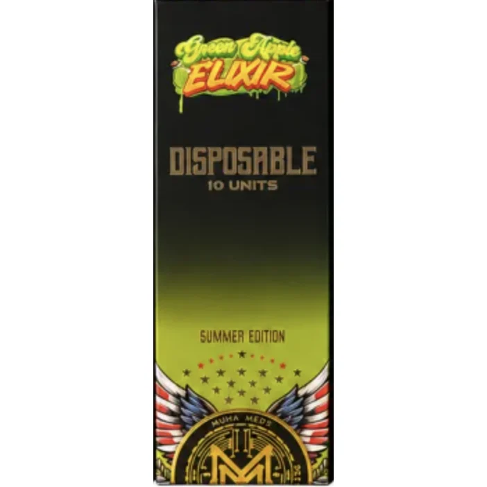 Muha Meds - 2000mg Vape Pen - Green Apple Elixir
