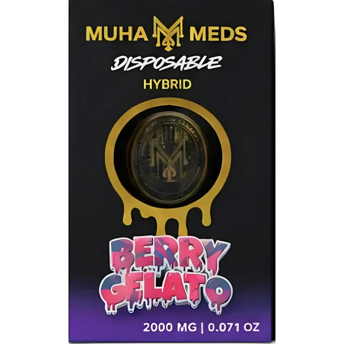 Muha Meds - 2000mg Vape Pen - Berry Gelato