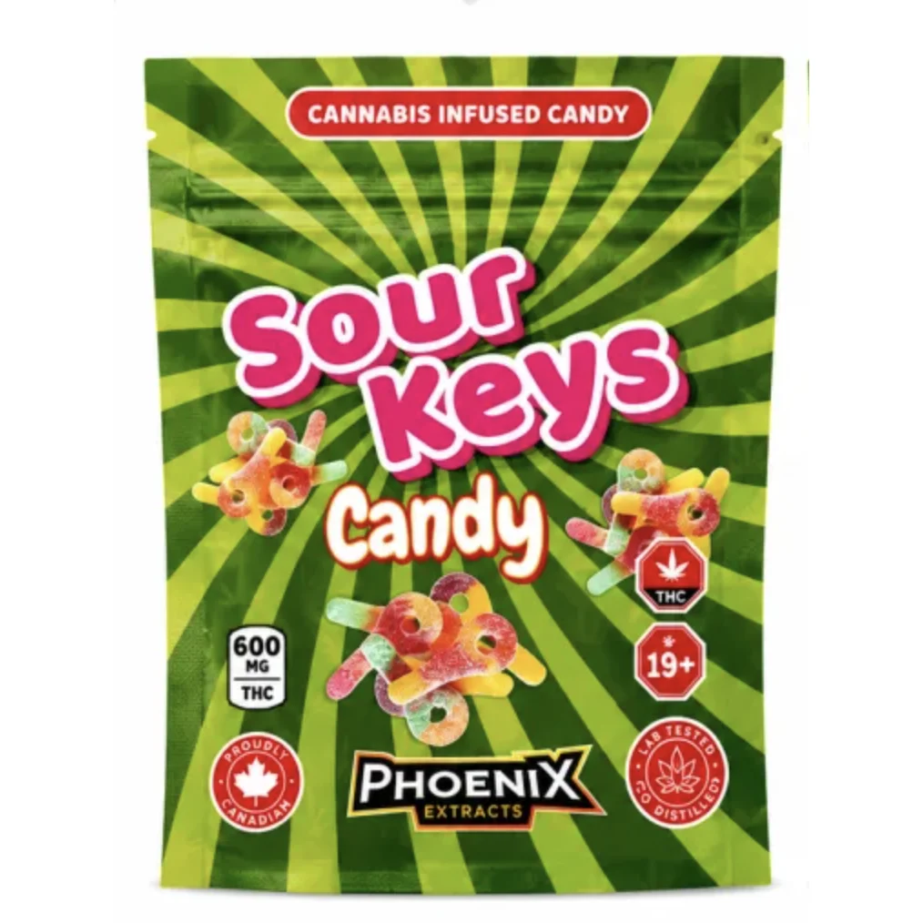 Sour Keys THC Candies 600MG - Candy