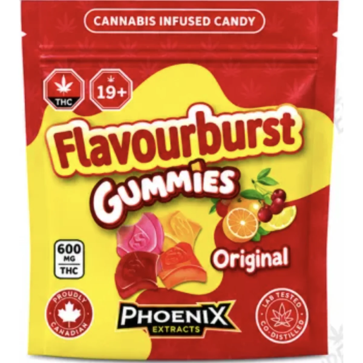 Flavourburst Gummies THC Candies 600 MG - Original