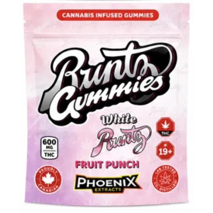 Runtz Gummies THC Candies 600 MG - White Fruit Punch