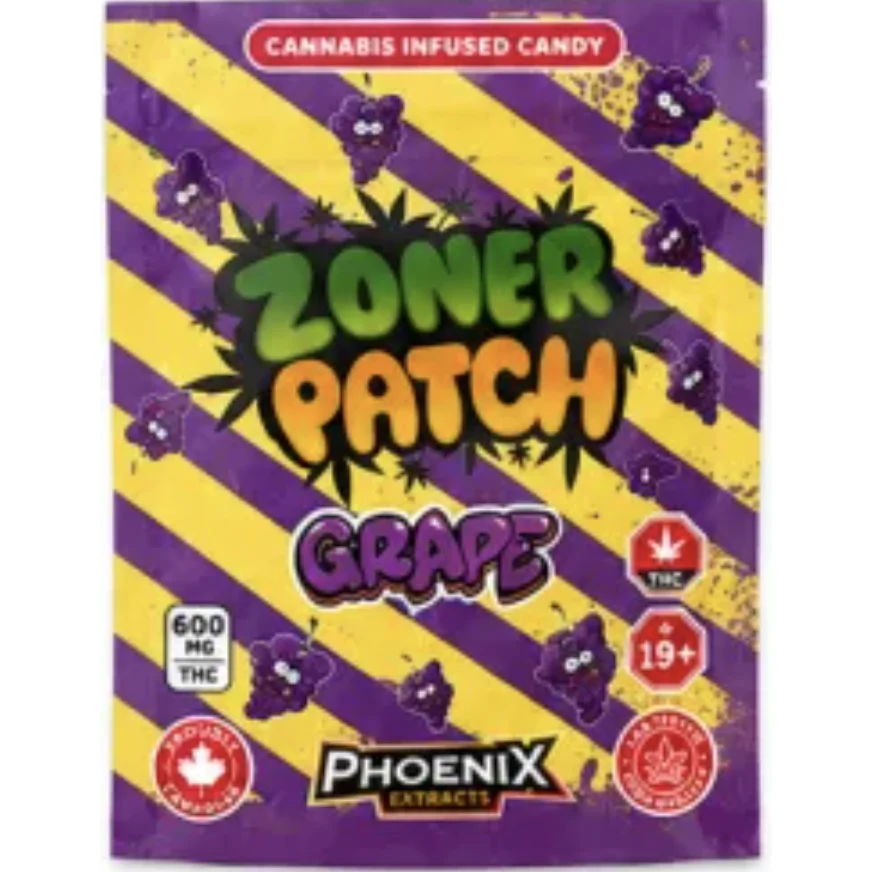 Zoner Patch THC Candies 600 MG - Grape