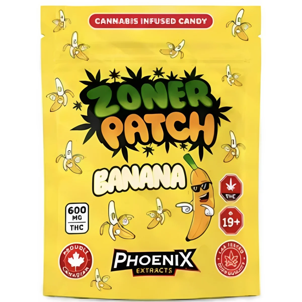 Zoner Patch THC Candies 600 MG - Banana