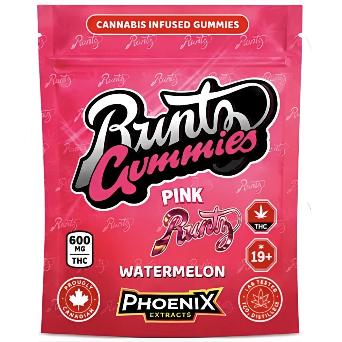 Runtz Gummies THC Candies 600 MG - Pink Watermelon