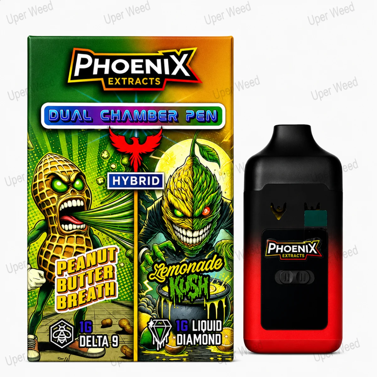 Dual Chamber Vape Pen - Peanut Butter Breathe Lemonade Kush